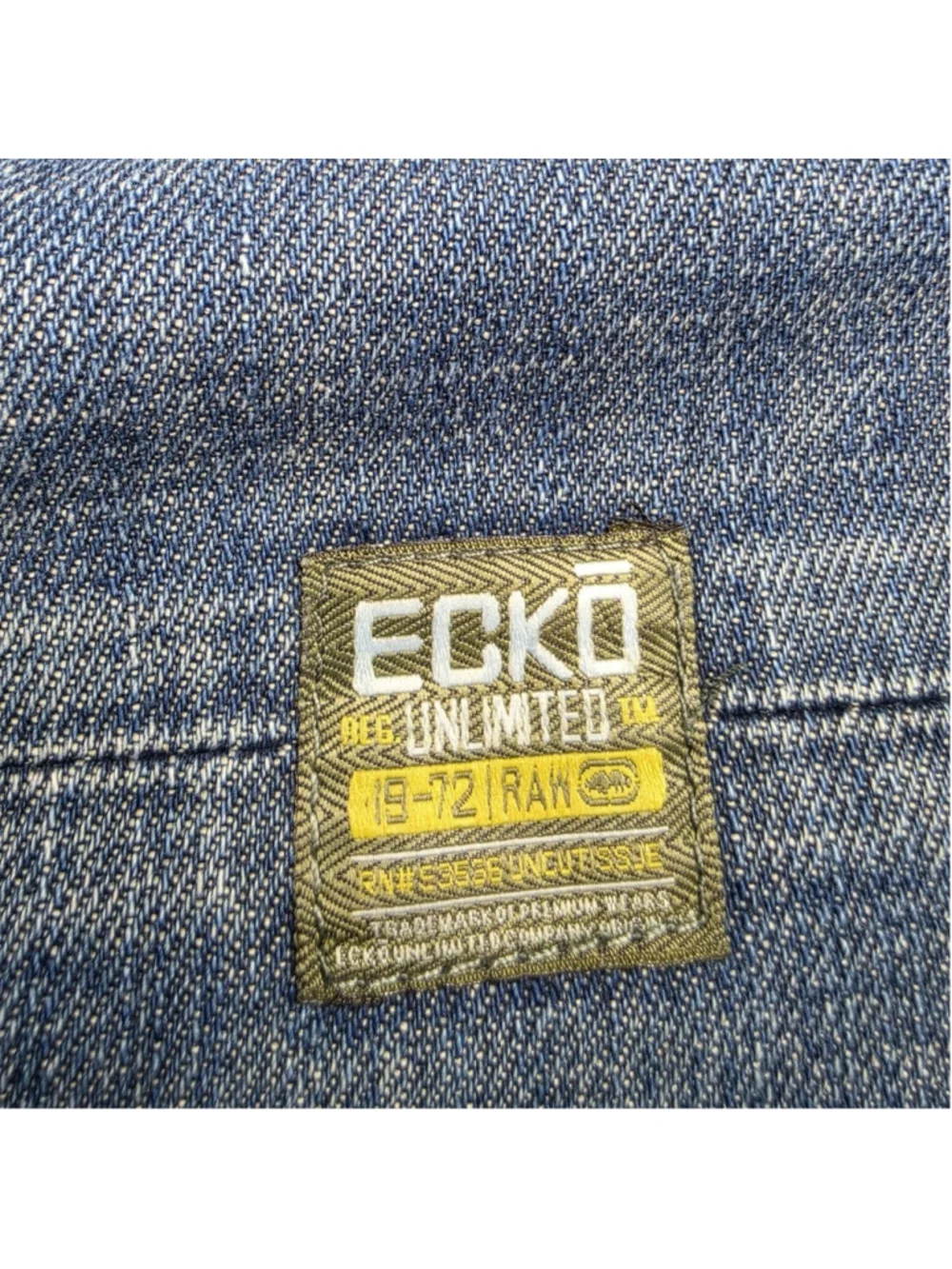 Ecko Unltd Straight Fit Jeans Men’s W40 Blue Denim 100% Cotton Streetwear Y2K